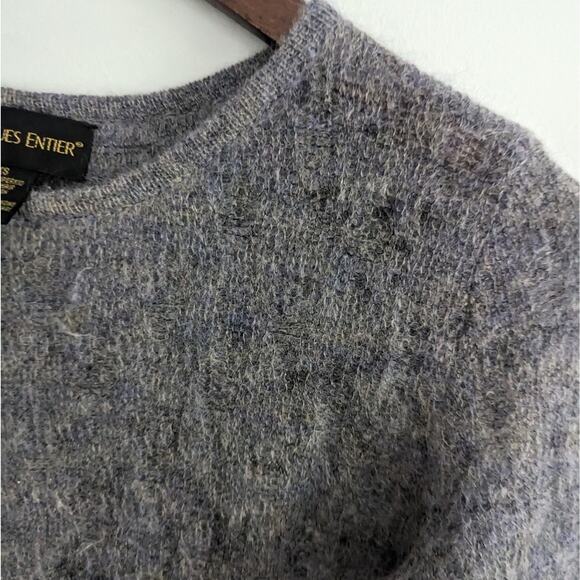 Women's Classiques Entier XS Purple Grey Sweater Mohair Wool Nylon Blend - Picture 2 of 5